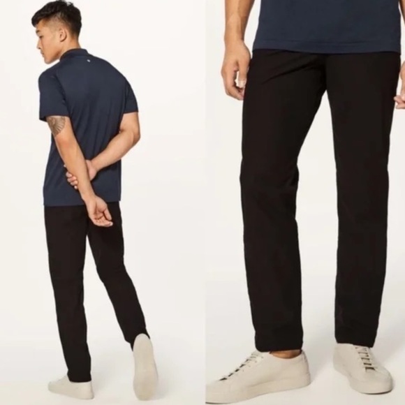 lululemon athletica Other - Lululemon Men’s ABC Classic Fit straight slim black chino trouser pant 32